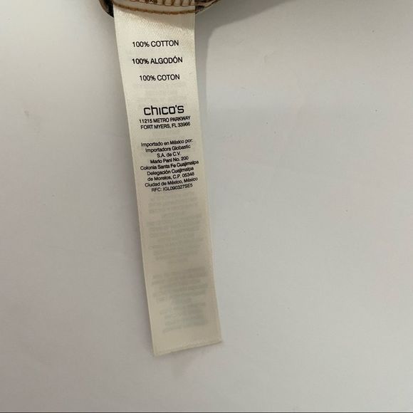 Chico's Leopard Print Long Sleeve Button Down Blouse Size Small (0) - Picture 5 of 9